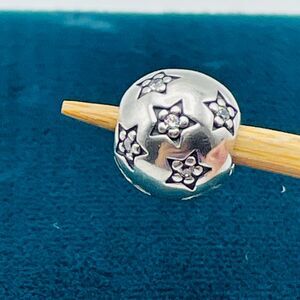 Pandora Sterling Twinkle Twinkle Star Clip Bead 791058CZ Authentic 925 ALE